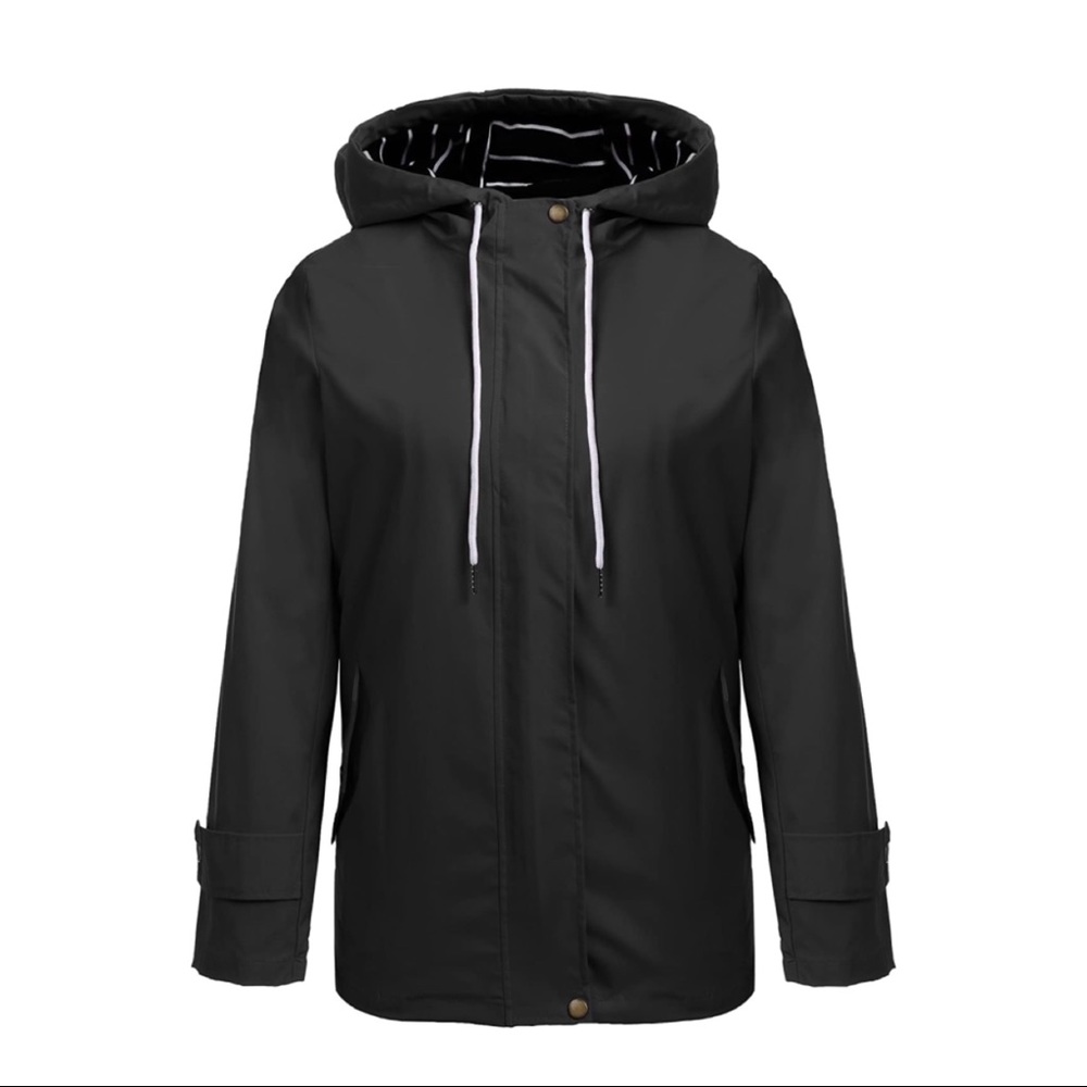 Navy lightweight women’s raincoat